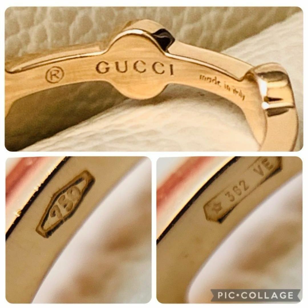 GUCCI - 美品 グッチ k18 アイコン ラウンド リング 指輪 icon GUCCI - 美品 グッチ k18 アイコン ラウンド リング 指輪 icon