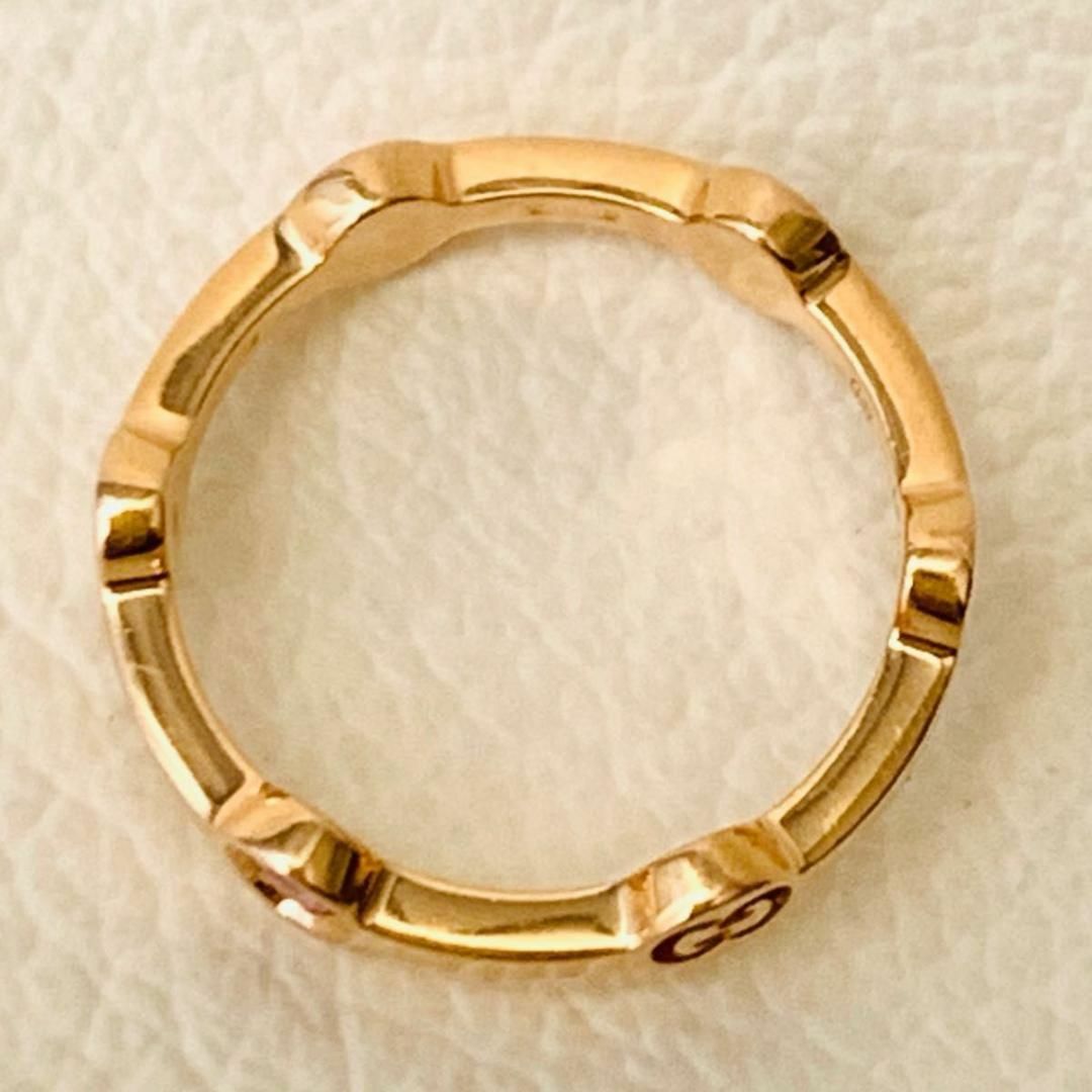 GUCCI - 美品 グッチ k18 アイコン ラウンド リング 指輪 icon GUCCI - 美品 グッチ k18 アイコン ラウンド リング 指輪 icon