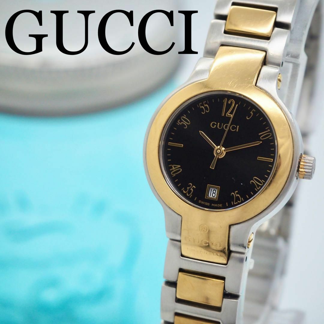GUCCI - 712 GUCCI 8900L デイト コンビ レディース 時計 GUCCI - 712 GUCCI 8900L デイト コンビ レディース 時計