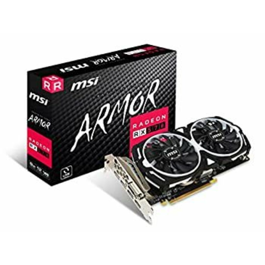 MSI Radeon RX 570 ARMOR 8G グラフィックスボード VD6851 スマホ/家電/カメラのPC/タブレット(PCパーツ)の商品写真