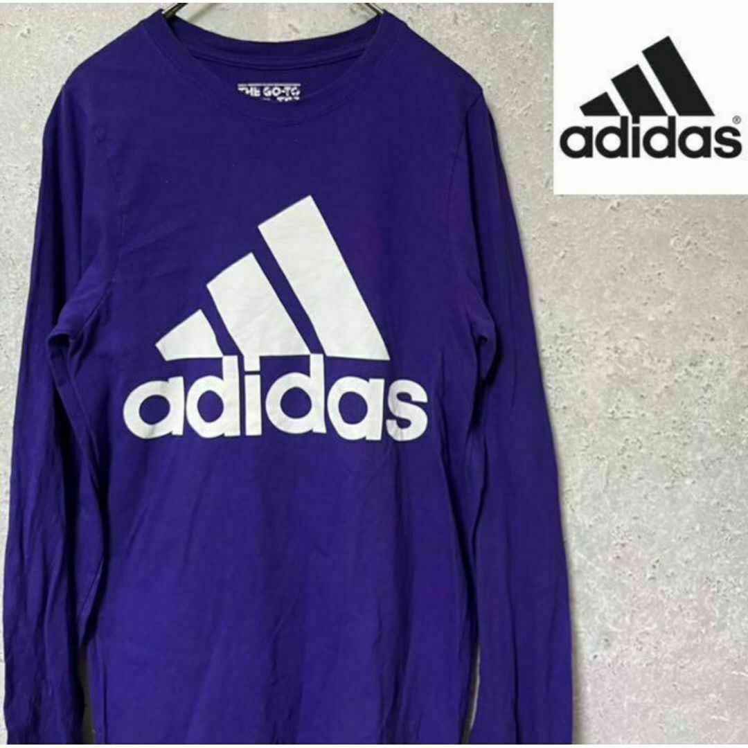 adidas - adidas アディダス 長袖 ロンT ビッグロゴ プリント adidas - adidas アディダス 長袖 ロンT ビッグロゴ プリント