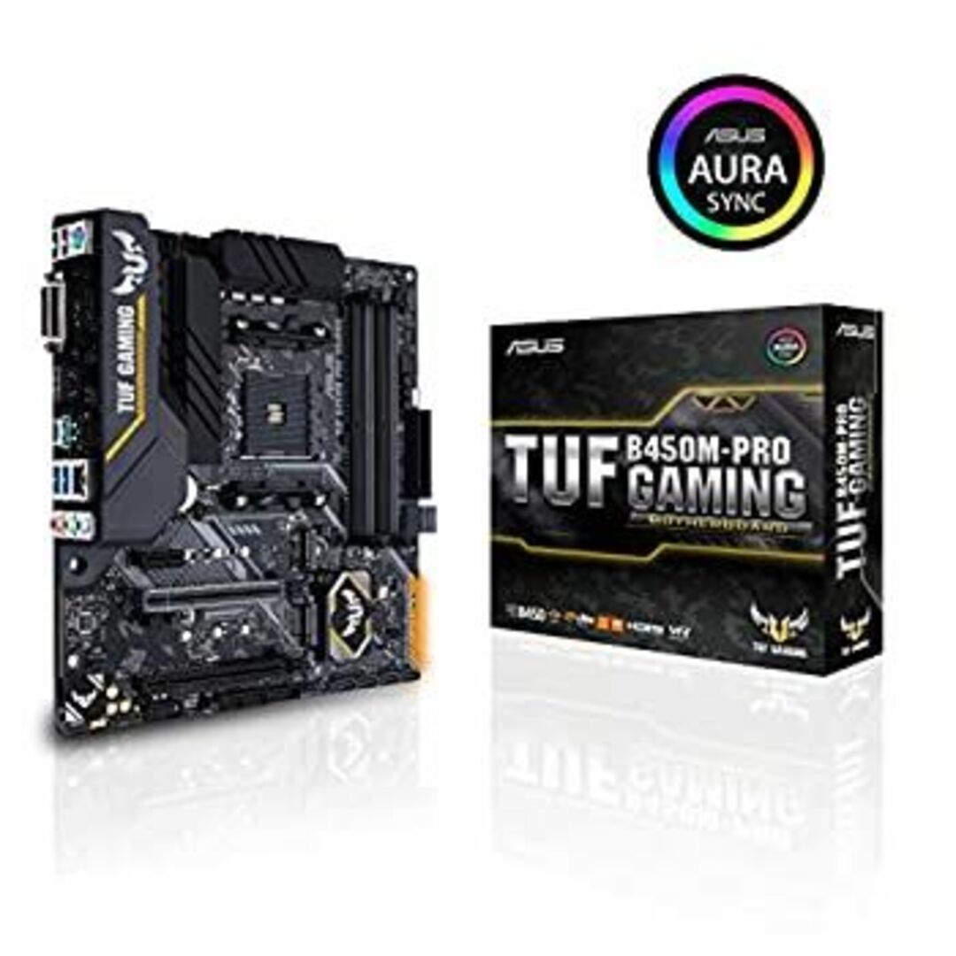 ASUS AMD B450 搭載 AM4 対応 マザーボード TUF B450M-PRO GAMING スマホ/家電/カメラのPC/タブレット(PCパーツ)の商品写真