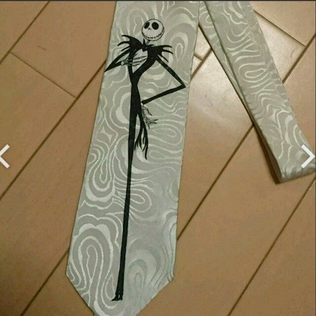激レア★ナイトメア ジャック刺繍白ネクタイ メンズのファッション小物(ネクタイ)の商品写真