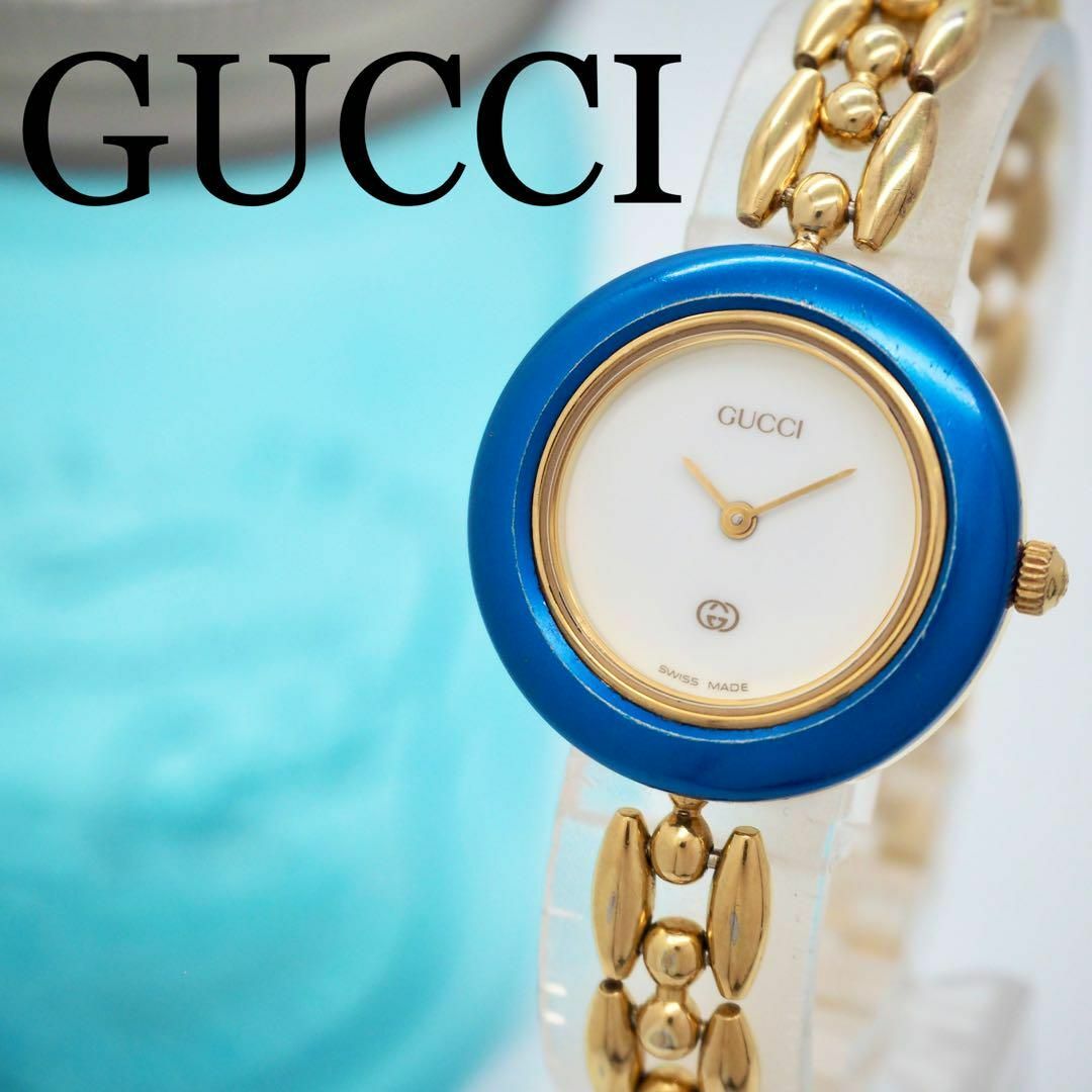 GUCCI - 285 GUCCI レディース 時計 チェンジベゼル ゴールド GUCCI - 285 GUCCI レディース 時計 チェンジベゼル ゴールド