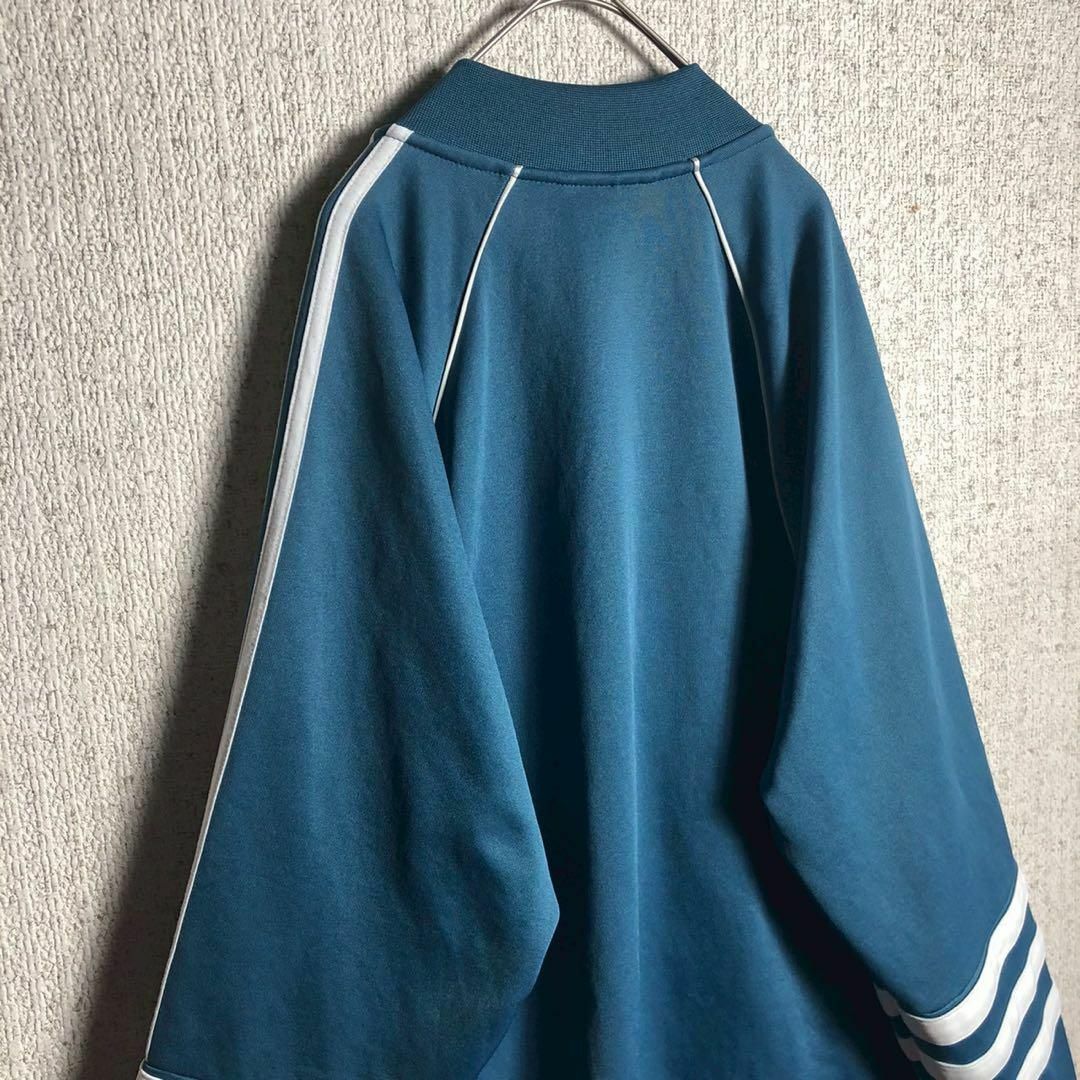 adidas - 【希少デザイン】adidasジャージSSTくすみブルー 青 adidas - 【希少デザイン】adidasジャージSSTくすみブルー 青