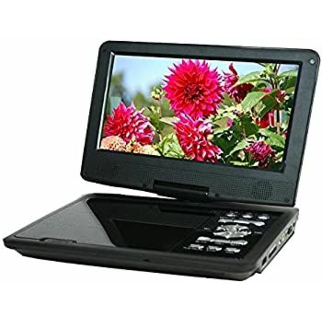 CICONIA 9インチポータブルDVDプレーヤー CPD-9100BK リージョンフリー 180度回転 CD USB SD MMC対応 RECモード搭載 スマホ/家電/カメラのPC/タブレット(PC周辺機器)の商品写真