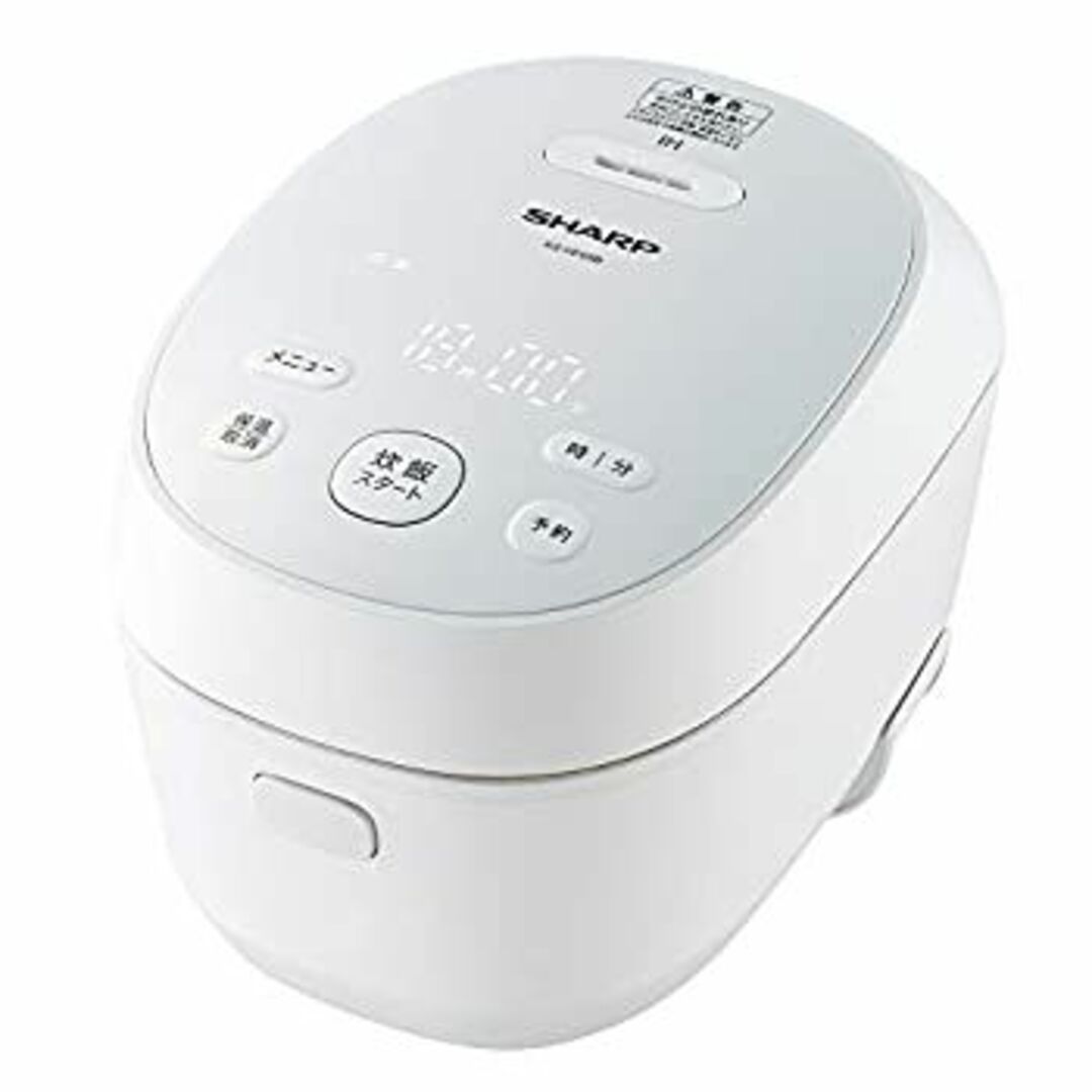 シャープ IHジャー炊飯器 3合 PLAINLYシリーズ 匠の火加減 ホワイト KS-HF05B-W スマホ/家電/カメラの調理家電(炊飯器)の商品写真
