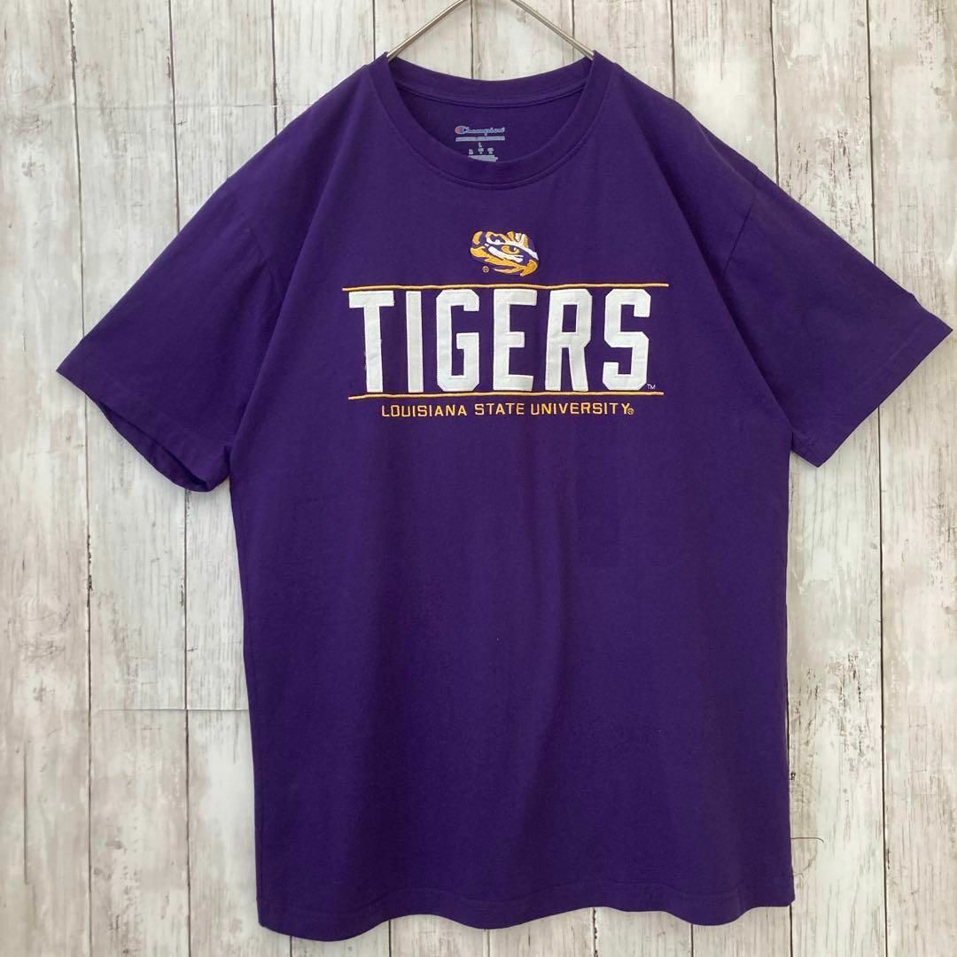 Champion - CHAMPIONチャンピオン カレッジ刺繍ロゴTシャツ L Champion - CHAMPIONチャンピオン カレッジ刺繍ロゴTシャツ L