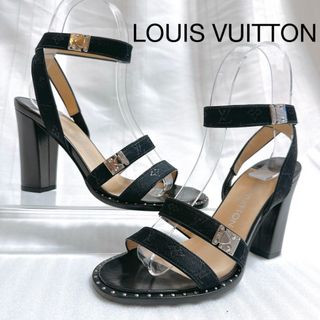 LOUIS VUITTON - ルイヴィトン モノグラム サンダル ハイヒール LOUIS VUITTON - ルイヴィトン モノグラム サンダル ハイヒール