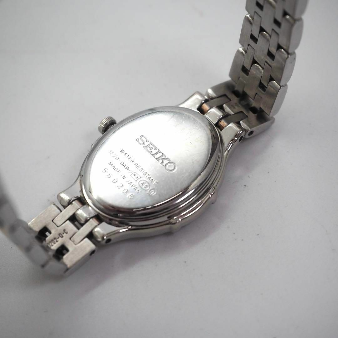 SEIKO - 572 SEIKO エクセリーヌ 箱付き ダイヤベゼル オーバル SEIKO - 572 SEIKO エクセリーヌ 箱付き ダイヤベゼル オーバル