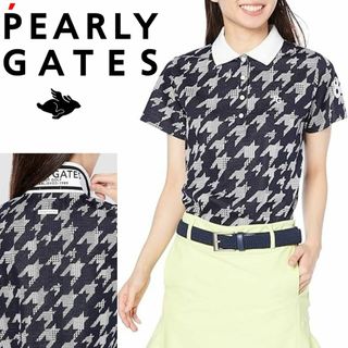 PEARLY GATES - 新品 パーリーゲイツ グレンチェック&千鳥柄 襟 PEARLY GATES - 新品 パーリーゲイツ グレンチェック&千鳥柄 襟