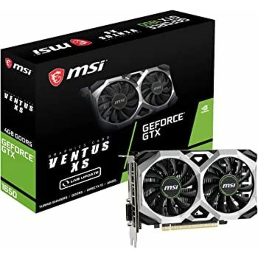 MSI GeForce GTX 1650 VENTUS XS 4G グラフィックスボード VD7312 スマホ/家電/カメラのPC/タブレット(PCパーツ)の商品写真