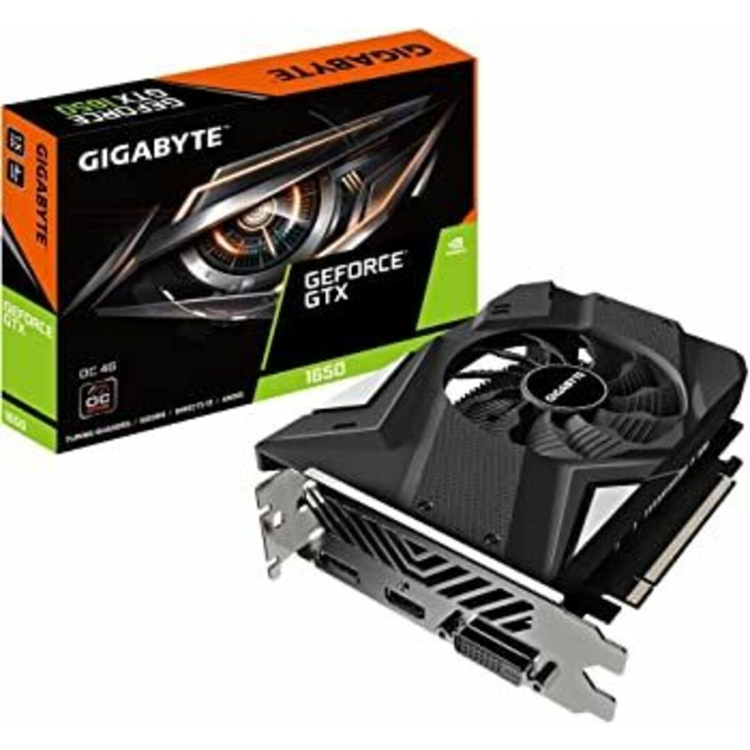 GIGABYTE NVIDIA GeForce GTX1650搭載 グラフィックボード GDDR6 4GB シングルファンモデル GV-N1656OC-4GD R2.0 スマホ/家電/カメラのPC/タブレット(PCパーツ)の商品写真