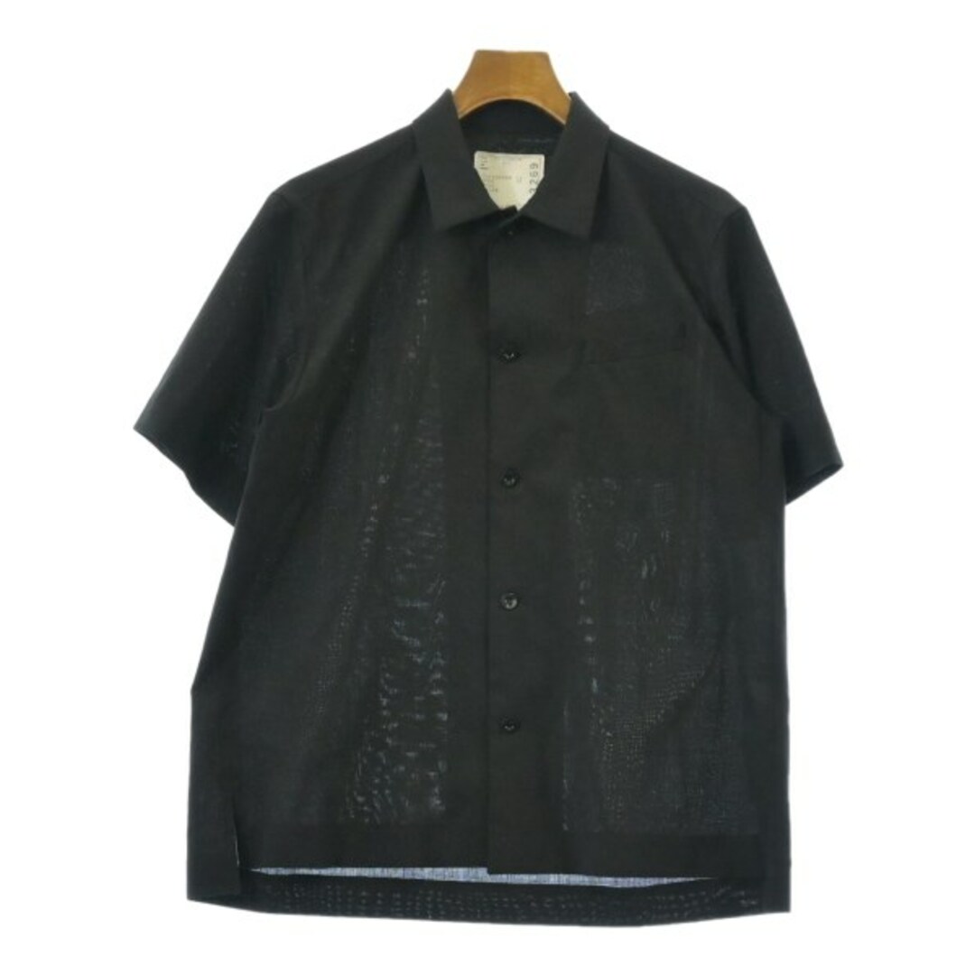 【税込】 sacai - 【古着 黒 1(S位) カジュアルシャツ サカイ sacai トップス