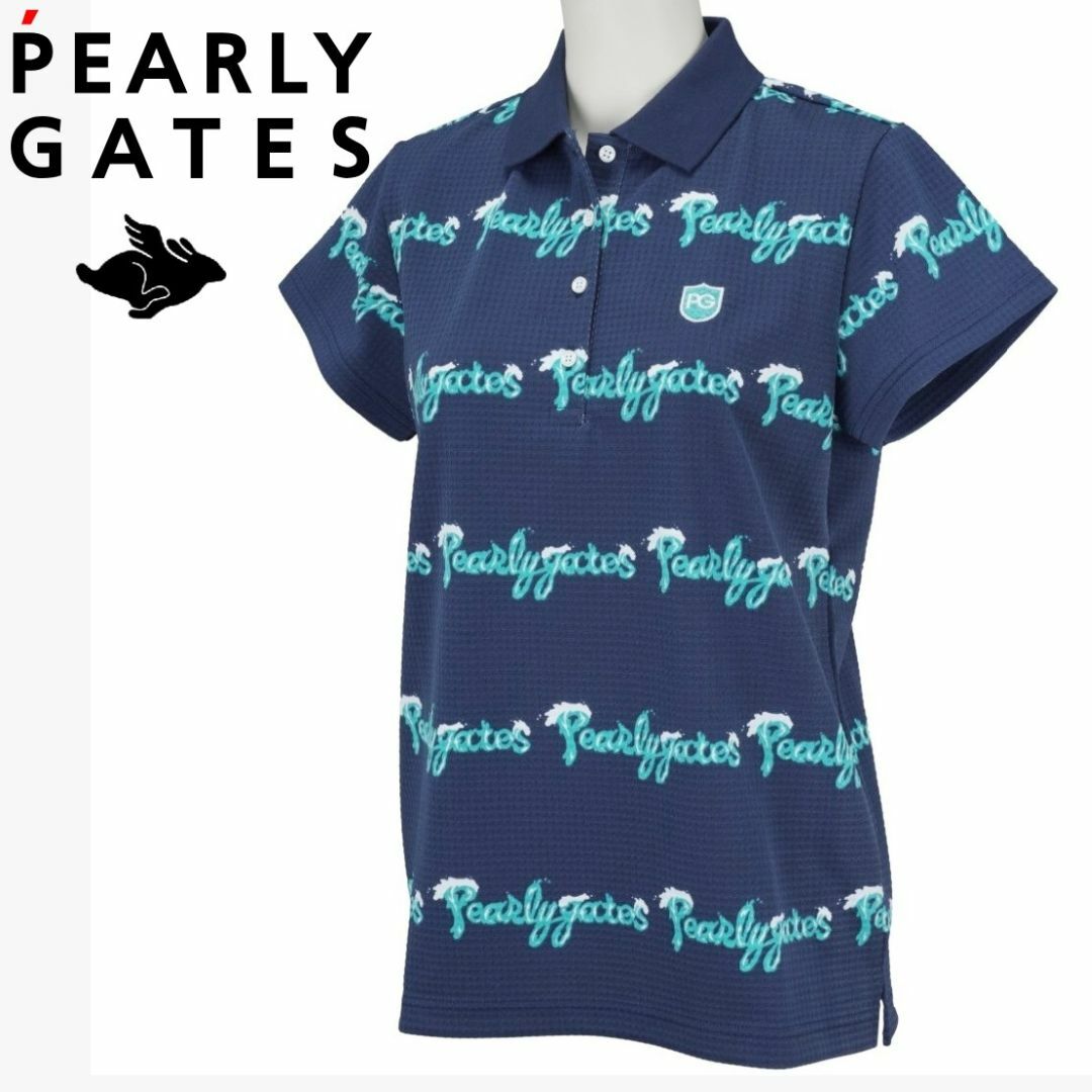 PEARLY GATES - 新品 パーリーゲイツ バブルロゴボーダー柄 PEARLY GATES - 新品 パーリーゲイツ バブルロゴボーダー柄