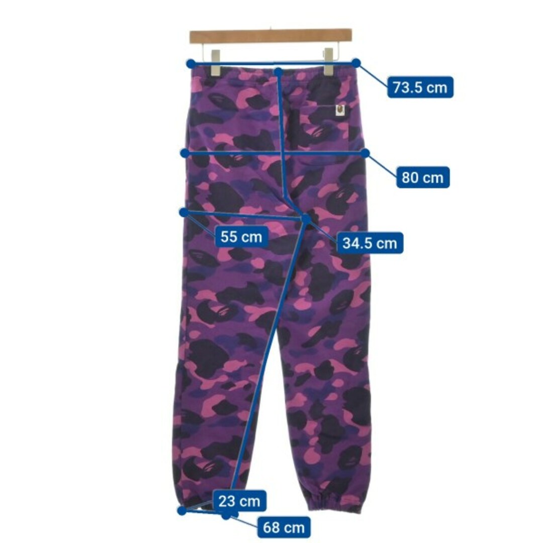 A BATHING APE - A BATHING APE スウェットパンツ S 紫xピンクx A BATHING APE - A BATHING APE スウェットパンツ S 紫xピンクx