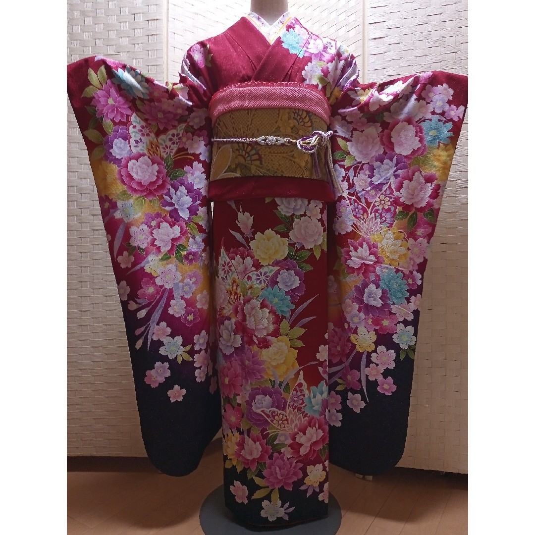 F15限定価格☆used美品☆ 成人式 豪華振袖7点セットの通販 by F15限定価格☆used美品☆ 成人式 豪華振袖7点セットの通販 by