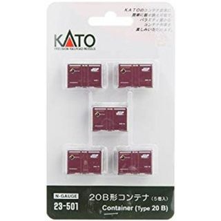 (未使用･未開封品)　KATO Nゲージ 20B形コンテナ 5個入 23-501 鉄道模型用品 lok26k6(鉄道模型)