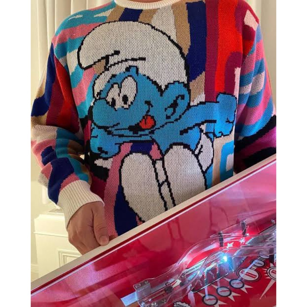 Supreme - SUPREME × Smurfs スウェット セーター Lサイズの通販 Supreme - SUPREME × Smurfs スウェット セーター Lサイズの通販