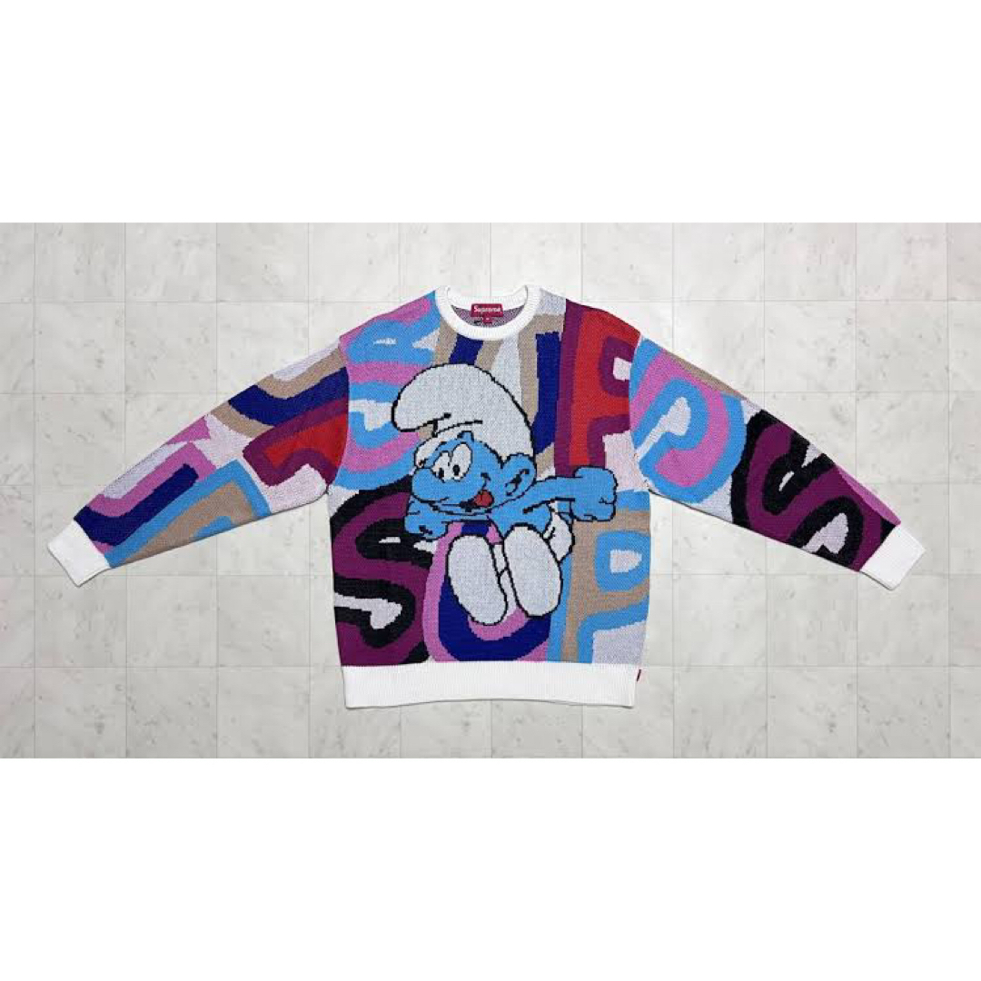 Supreme - SUPREME × Smurfs スウェット セーター Lサイズの通販 Supreme - SUPREME × Smurfs スウェット セーター Lサイズの通販