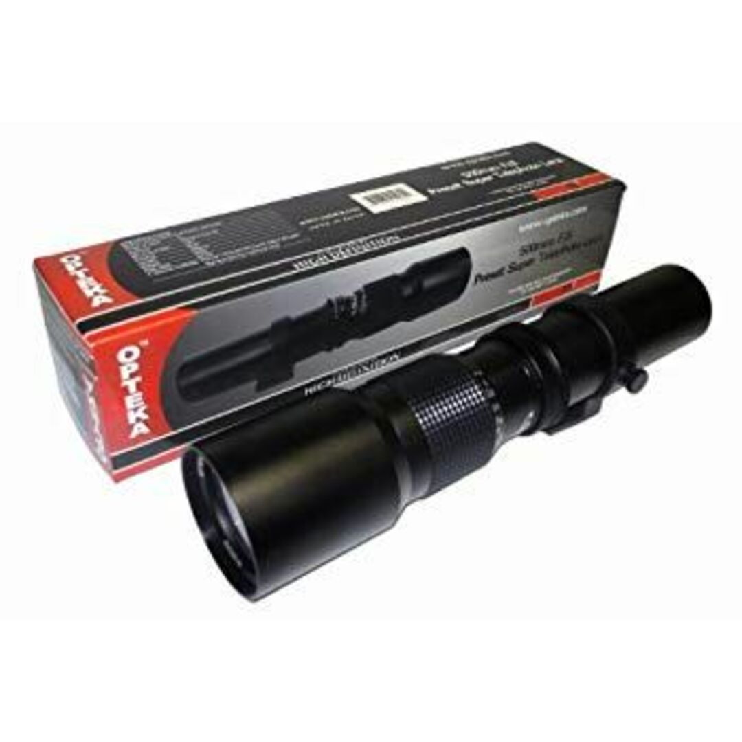 (未使用・未開封品) Opteka 500?mm f / 8高プリセット望遠レンズfor Canon FDフィルム一眼レフカメラ gsx453j スマホ/家電/カメラのカメラ(レンズ(単焦点))の商品写真