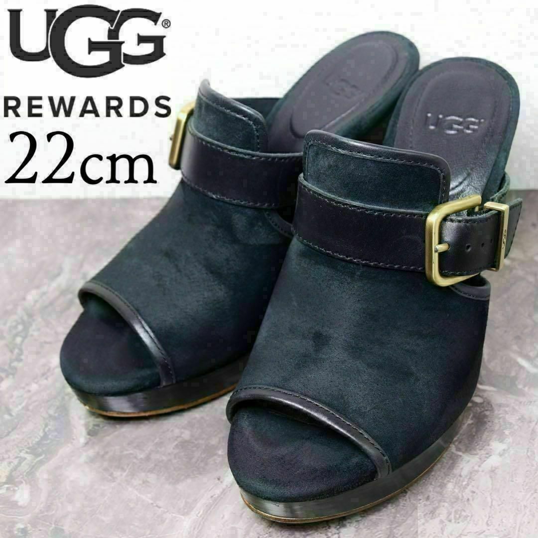 UGG - UGG アグ 22 ベルト スエード カーリー ミュール サンダル UGG - UGG アグ 22 ベルト スエード カーリー ミュール サンダル
