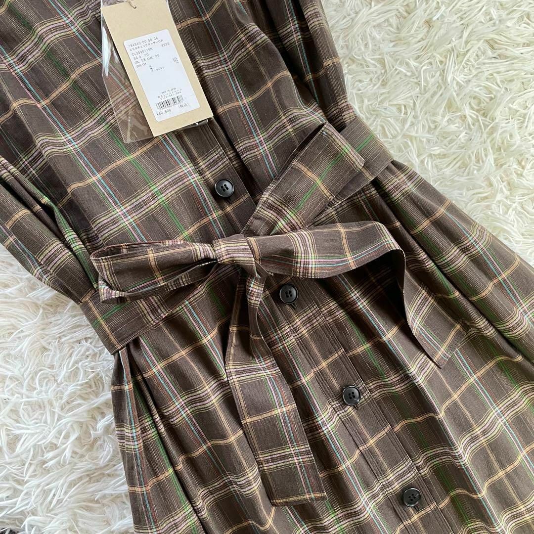 Curensology - 新品 カレンソロジー チェックギャザーワンピース Curensology - 新品 カレンソロジー チェックギャザーワンピース