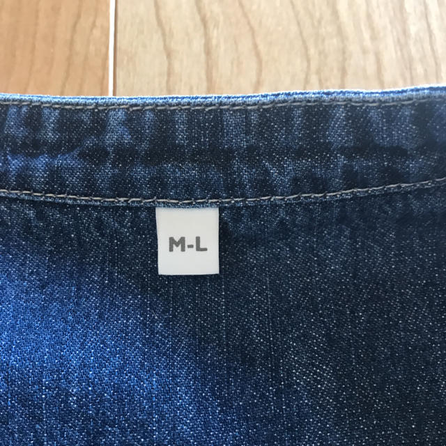 MUJI (無印良品)(ムジルシリョウヒン)の無印良品 授乳服 デニムシャツワンピ muji キッズ/ベビー/マタニティのマタニティ(マタニティワンピース)の商品写真