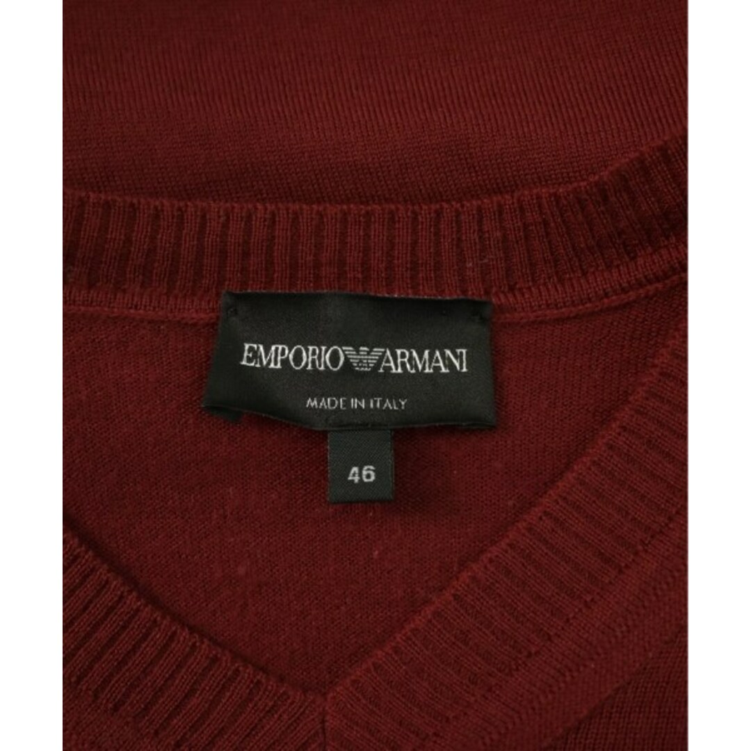 EMPORIO ARMANI - EMPORIO ARMANI ニット・セーター 46(M位) 赤 EMPORIO ARMANI - EMPORIO ARMANI ニット・セーター 46(M位) 赤