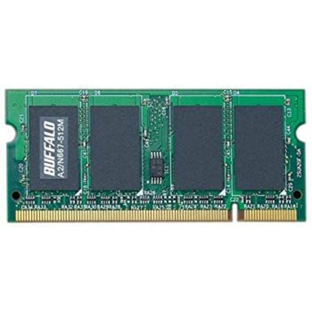 (未使用・未開封品) BUFFALO A2/N667-512M 512MB SDRAM(PC2-5300) gsx453j スマホ/家電/カメラのPC/タブレット(PCパーツ)の商品写真