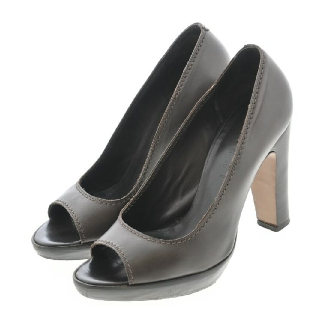 MARNI - MARNI マルニ パンプス EU38(24.5cm位) 茶 【古着 MARNI - MARNI マルニ パンプス EU38(24.5cm位) 茶 【古着
