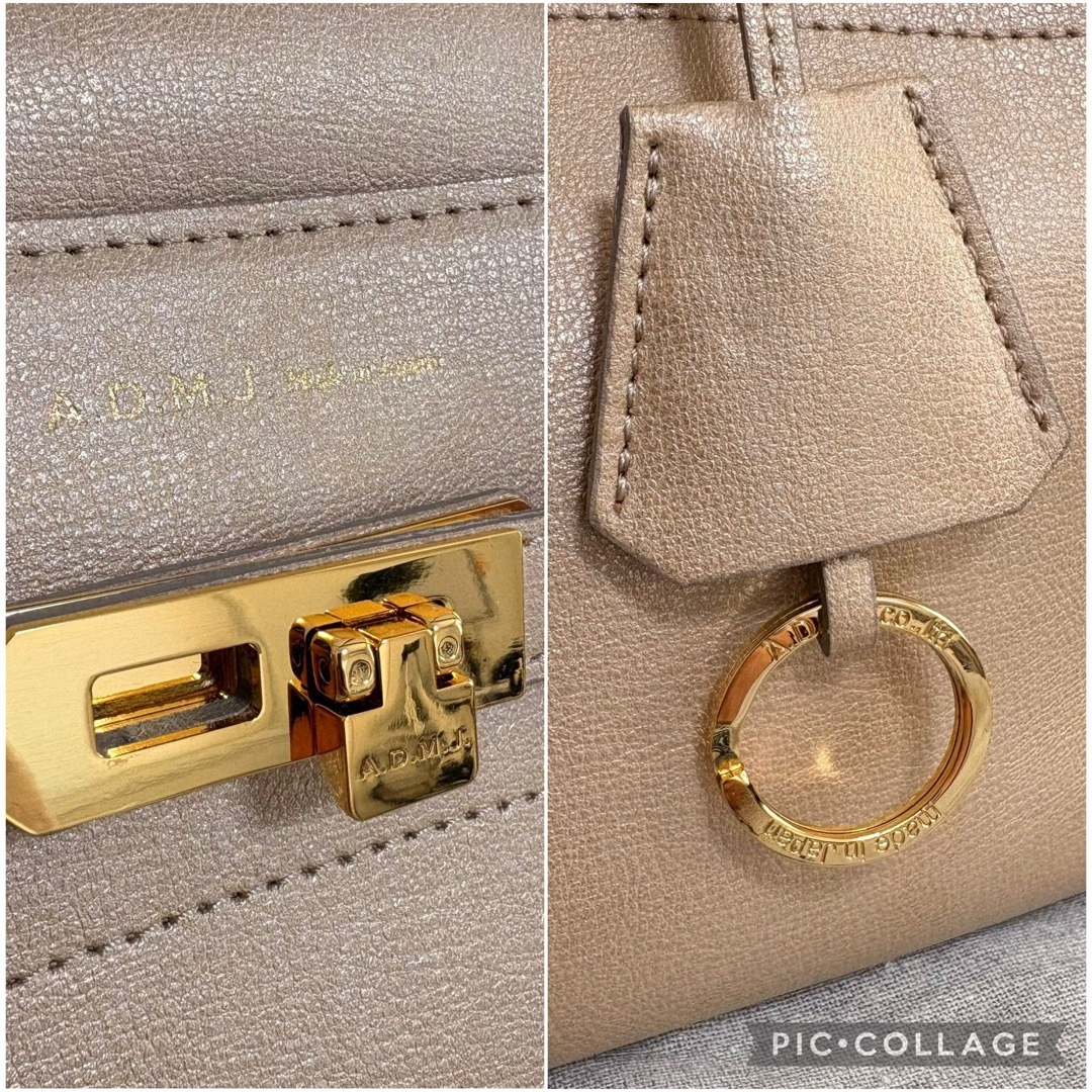 A.D.M.J. - 【極美品】A.D.M.J. レザーショルダーバッグ 2way A.D.M.J. - 【極美品】A.D.M.J. レザーショルダーバッグ 2way