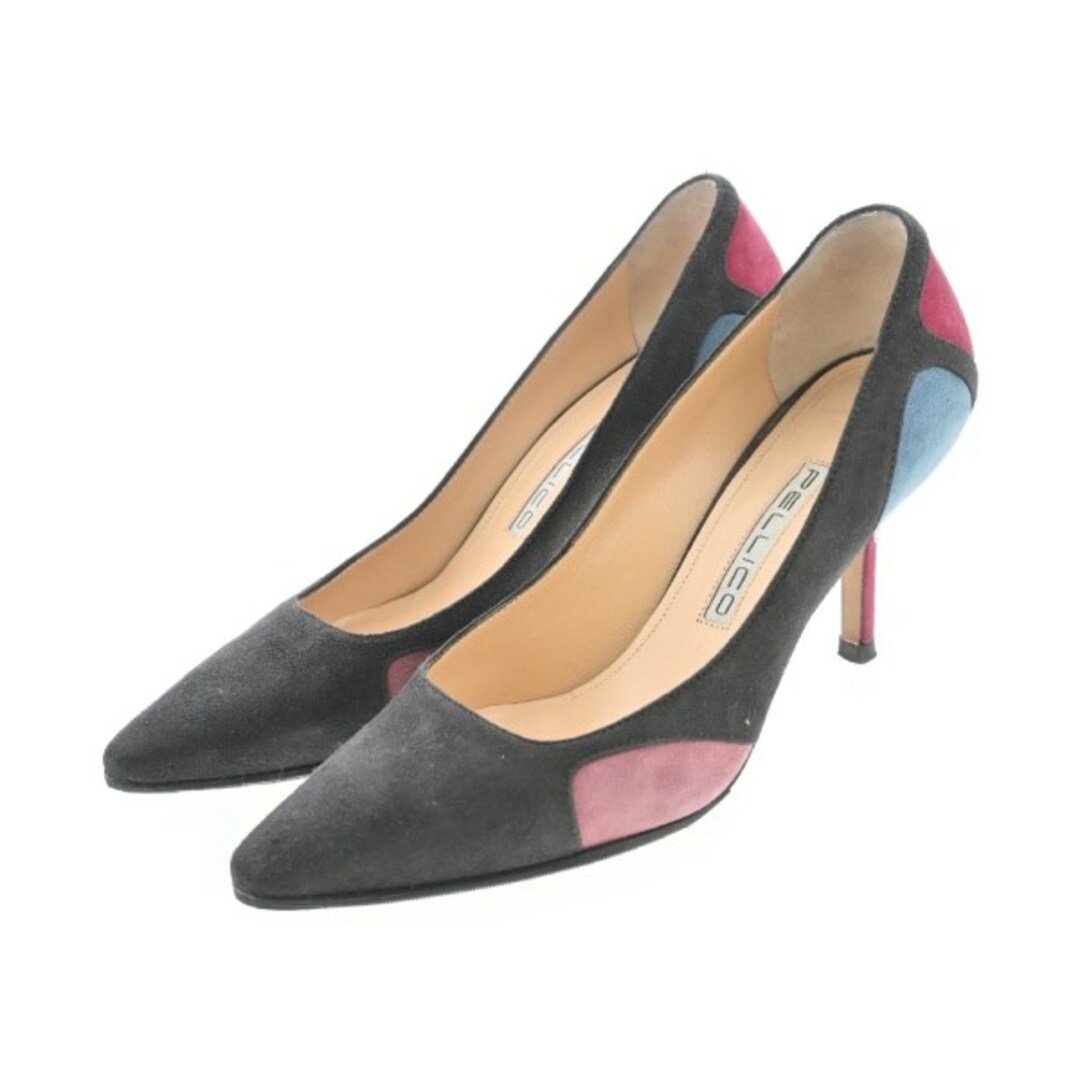 PELLICO - PELLICO ペリーコ パンプス 35 1/2(22.5cm位) 黒x赤x PELLICO - PELLICO ペリーコ パンプス 35 1/2(22.5cm位) 黒x赤x