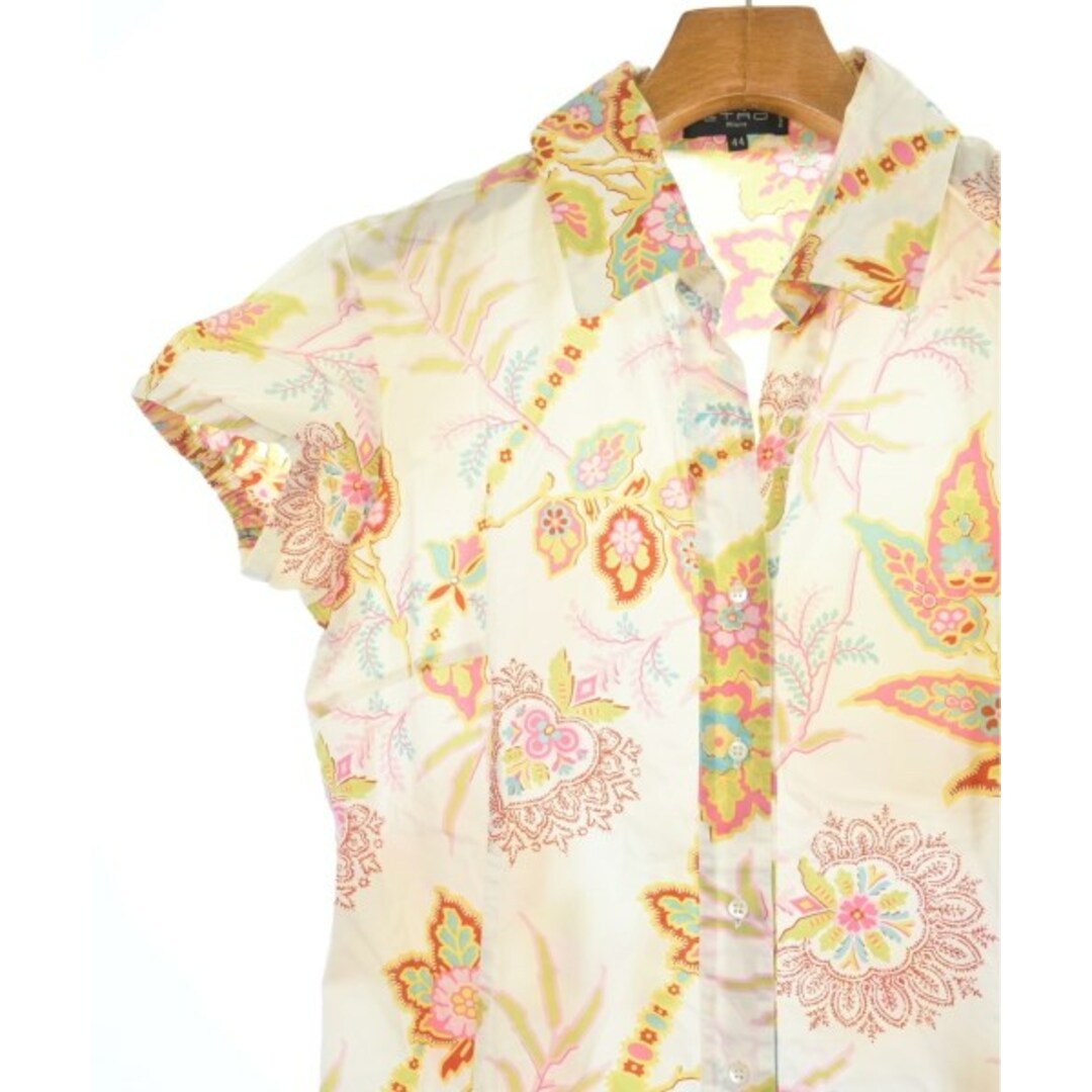 ETRO - ETRO エトロ シャツワンピース 44(L位) 白xピンクx緑等 ETRO - ETRO エトロ シャツワンピース 44(L位) 白xピンクx緑等