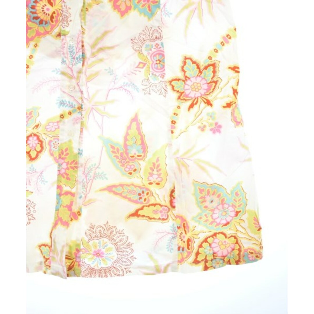 ETRO - ETRO エトロ シャツワンピース 44(L位) 白xピンクx緑等 ETRO - ETRO エトロ シャツワンピース 44(L位) 白xピンクx緑等