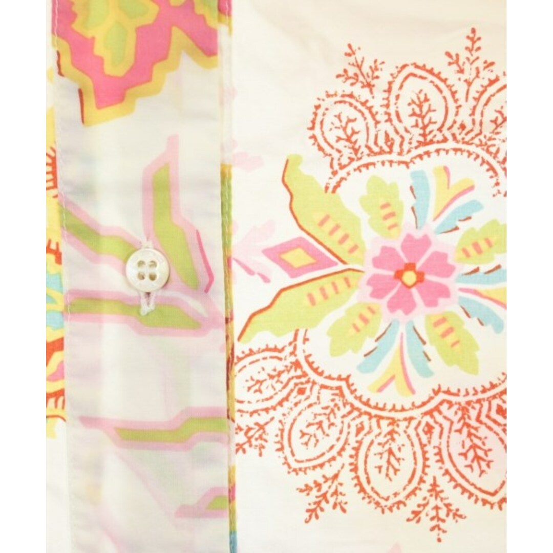 ETRO - ETRO エトロ シャツワンピース 44(L位) 白xピンクx緑等 ETRO - ETRO エトロ シャツワンピース 44(L位) 白xピンクx緑等