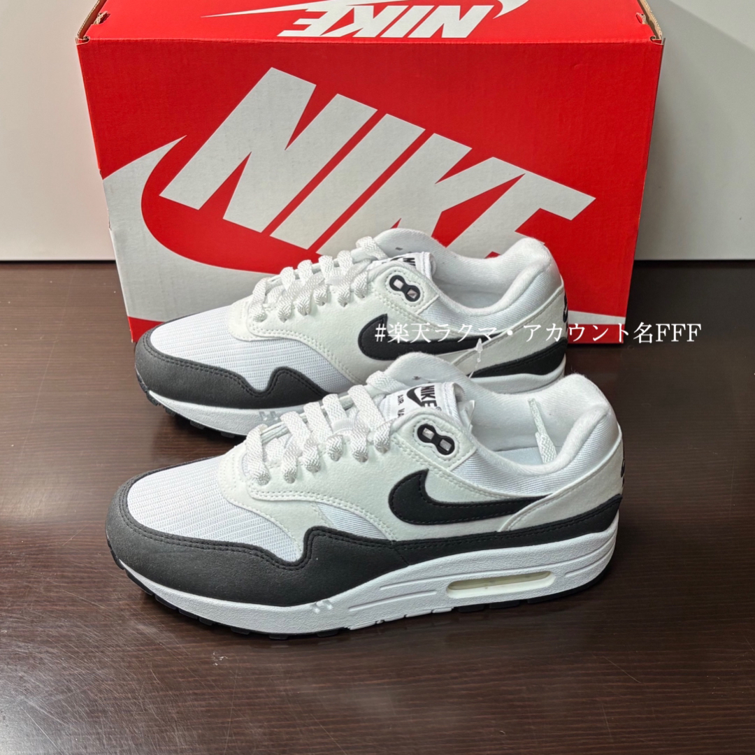 NIKE - 【新品25cm】NIKE|W エアマックス1|ホワイト/ブラック NIKE - 【新品25cm】NIKE|W エアマックス1|ホワイト/ブラック
