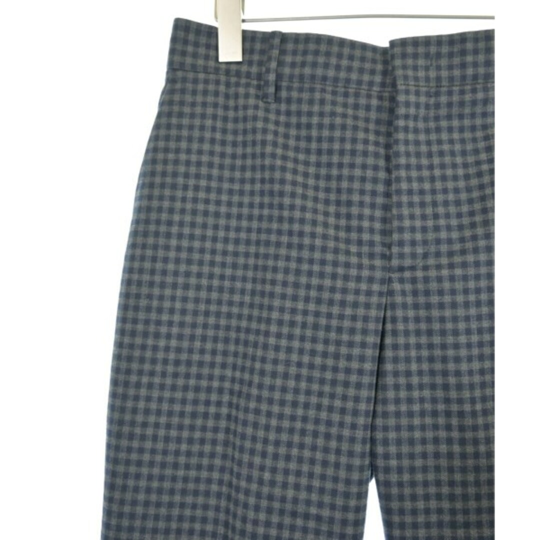 PRADA - PRADA プラダ スラックス 40(M位) 紺xグレー(チェック PRADA - PRADA プラダ スラックス 40(M位) 紺xグレー(チェック