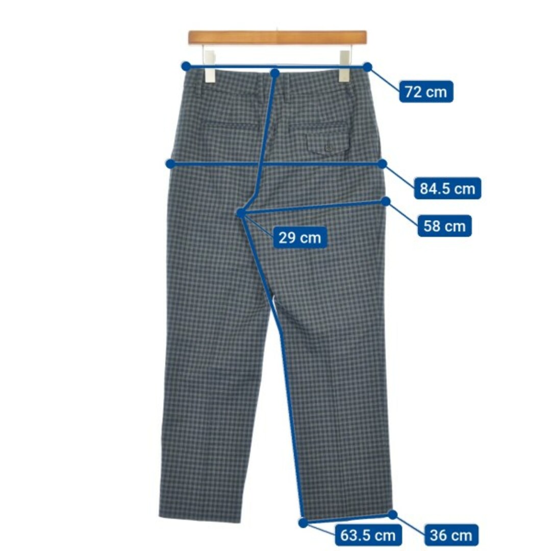 PRADA - PRADA プラダ スラックス 40(M位) 紺xグレー(チェック PRADA - PRADA プラダ スラックス 40(M位) 紺xグレー(チェック