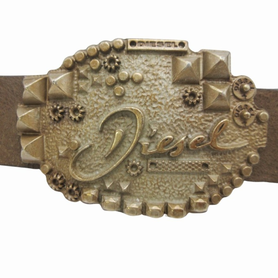 DIESEL - 美品 DIESEL ディーゼル メタルバックル レザー ベルト DIESEL - 美品 DIESEL ディーゼル メタルバックル レザー ベルト