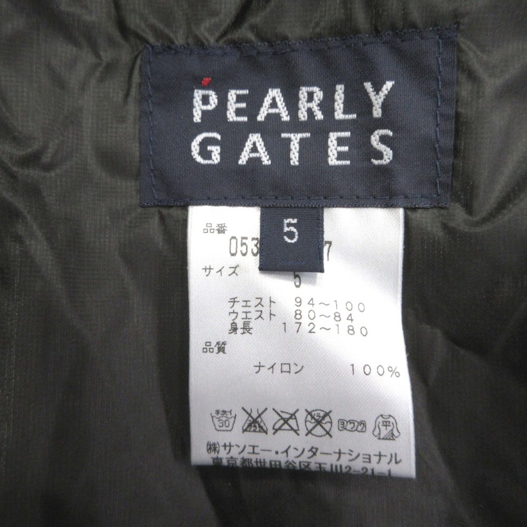 PEARLY GATES - 美品 PEARLY GATES パーリーゲイツ ナイロン PEARLY GATES - 美品 PEARLY GATES パーリーゲイツ ナイロン