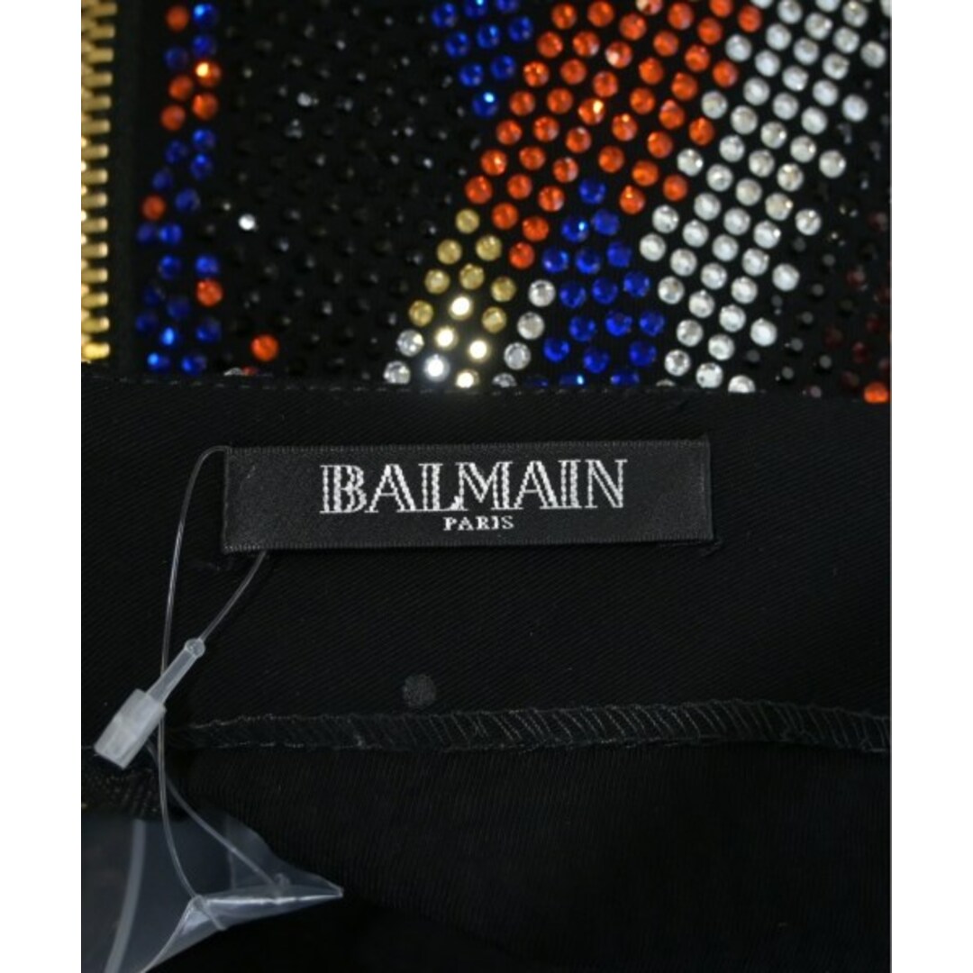 BALMAIN - BALMAIN バルマン ワンピース 34(XXS位) 黒x赤x青等 BALMAIN - BALMAIN バルマン ワンピース 34(XXS位) 黒x赤x青等