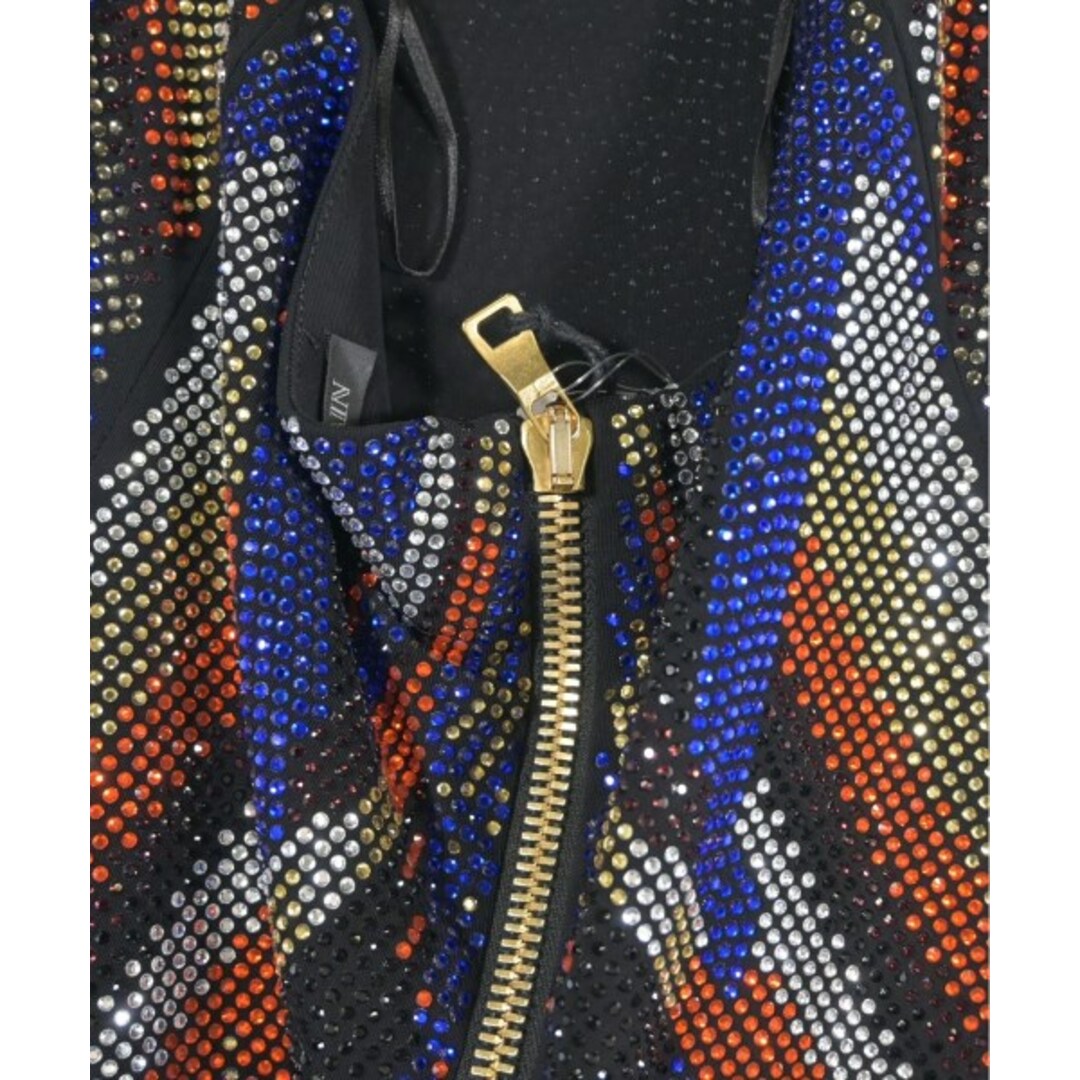 BALMAIN - BALMAIN バルマン ワンピース 34(XXS位) 黒x赤x青等 BALMAIN - BALMAIN バルマン ワンピース 34(XXS位) 黒x赤x青等