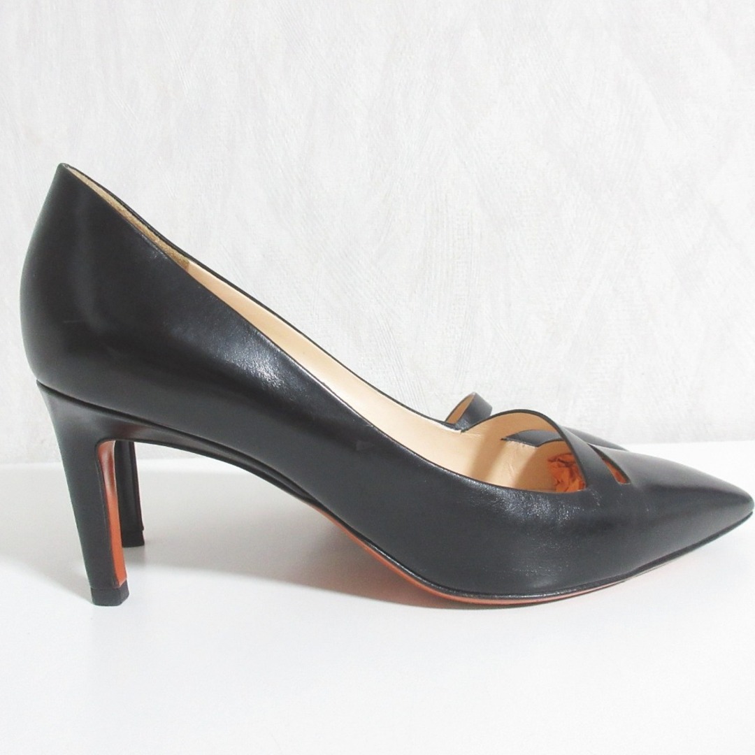 Santoni - 良品 Santoni サントーニ レザー カットアウト ポイン Santoni - 良品 Santoni サントーニ レザー カットアウト ポイン