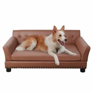 【新着商品】BingoPaw 犬用ソファベッド 脚付き ペットベッド 中型犬 小(犬)