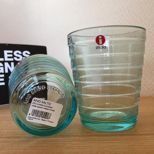 iittala(イッタラ)のイッタラ  アイノアアルト ウォーターグリーン タンブラー 220ml ペア インテリア/住まい/日用品のキッチン/食器(グラス/カップ)の商品写真