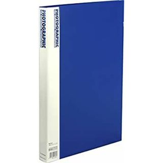 (未使用･未開封品)コクヨ アルバム ワイド四ツ切 ポケット台紙 24枚 青 ア-602B(その他)