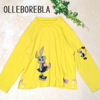 ALBEROBELLO - アルベロベロ うさぎさんビーズ刺繍 長袖 ALBEROBELLO - アルベロベロ うさぎさんビーズ刺繍 長袖