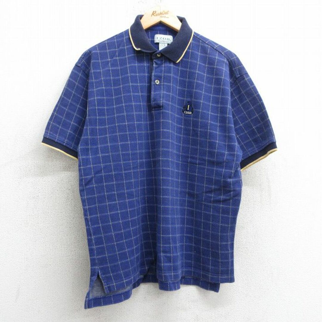 XL☆古着 IZOD 半袖 ポロ シャツ メンズ 90年代 90s ワン XL☆古着 IZOD 半袖 ポロ シャツ メンズ 90年代 90s ワン