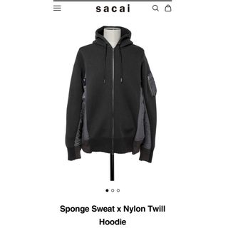 sacai - sacai パーカー サカイSponge Sweat SCM-057フーディー sacai - sacai パーカー サカイSponge Sweat SCM-057フーディー
